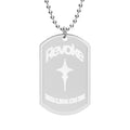 Revoke Engraved Dog Tag Pendant