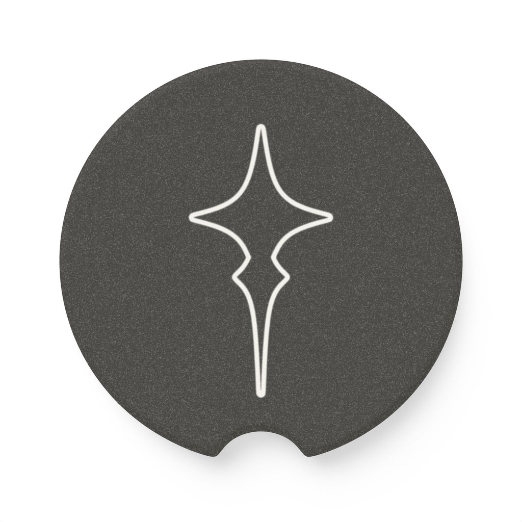 Black Soapstone Car Coaster