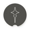 Black Soapstone Car Coaster