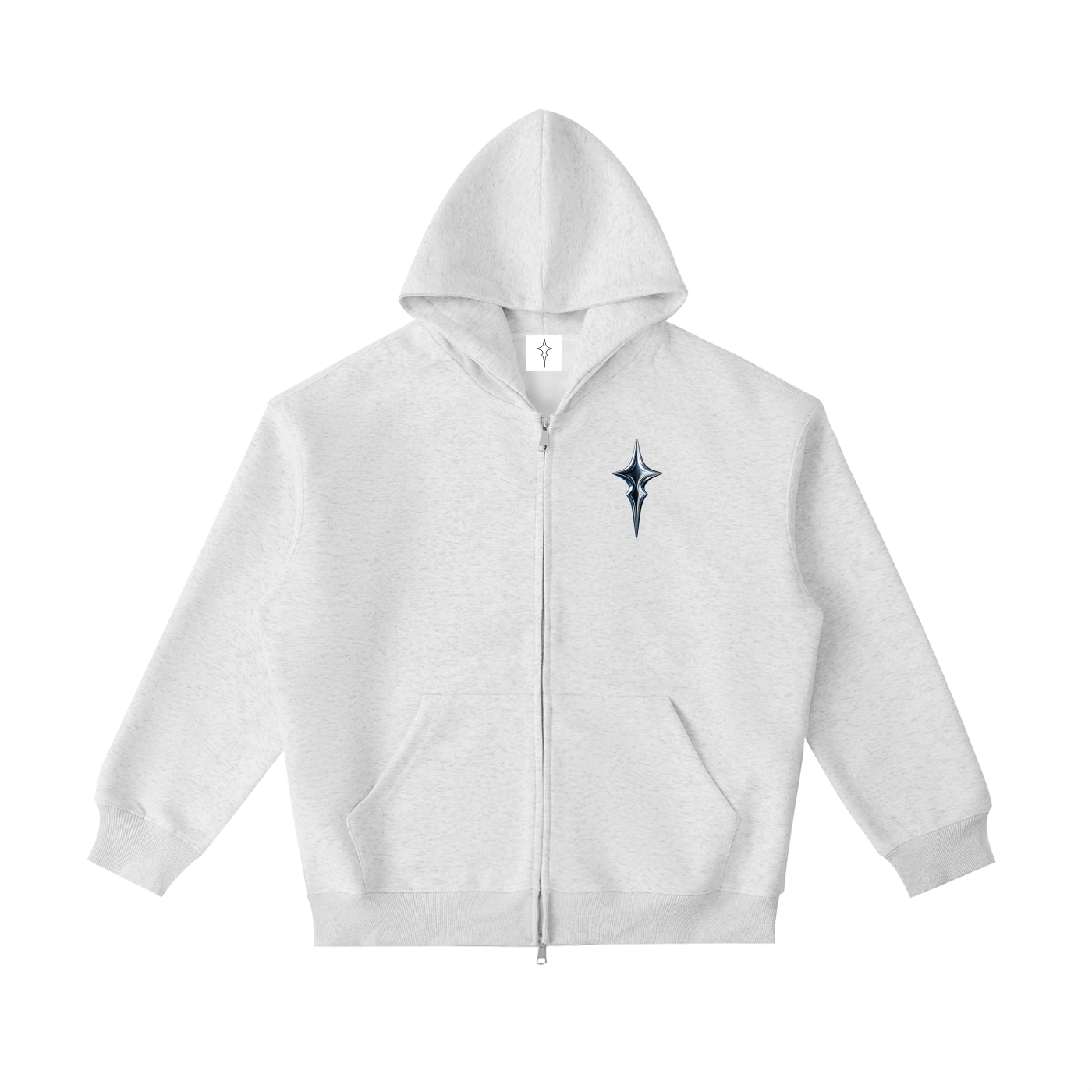 Chrome Zip Up